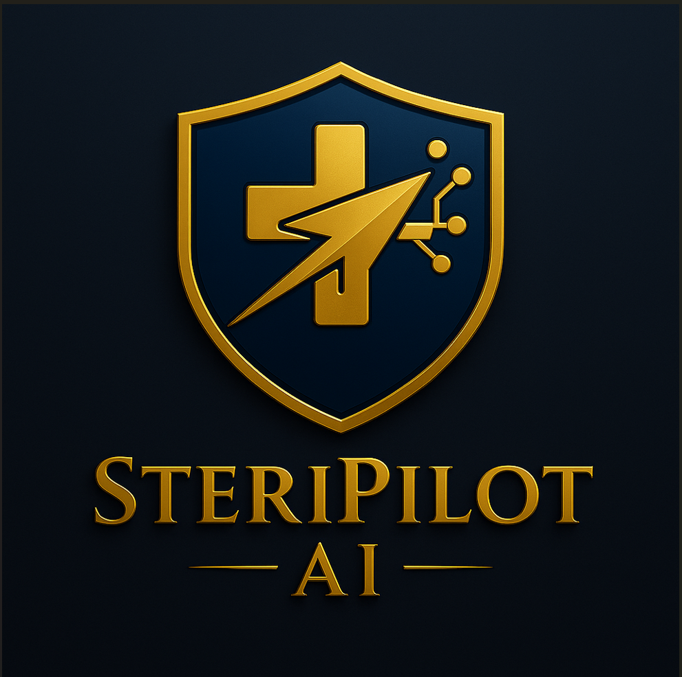 SteriPilot AI shield logo